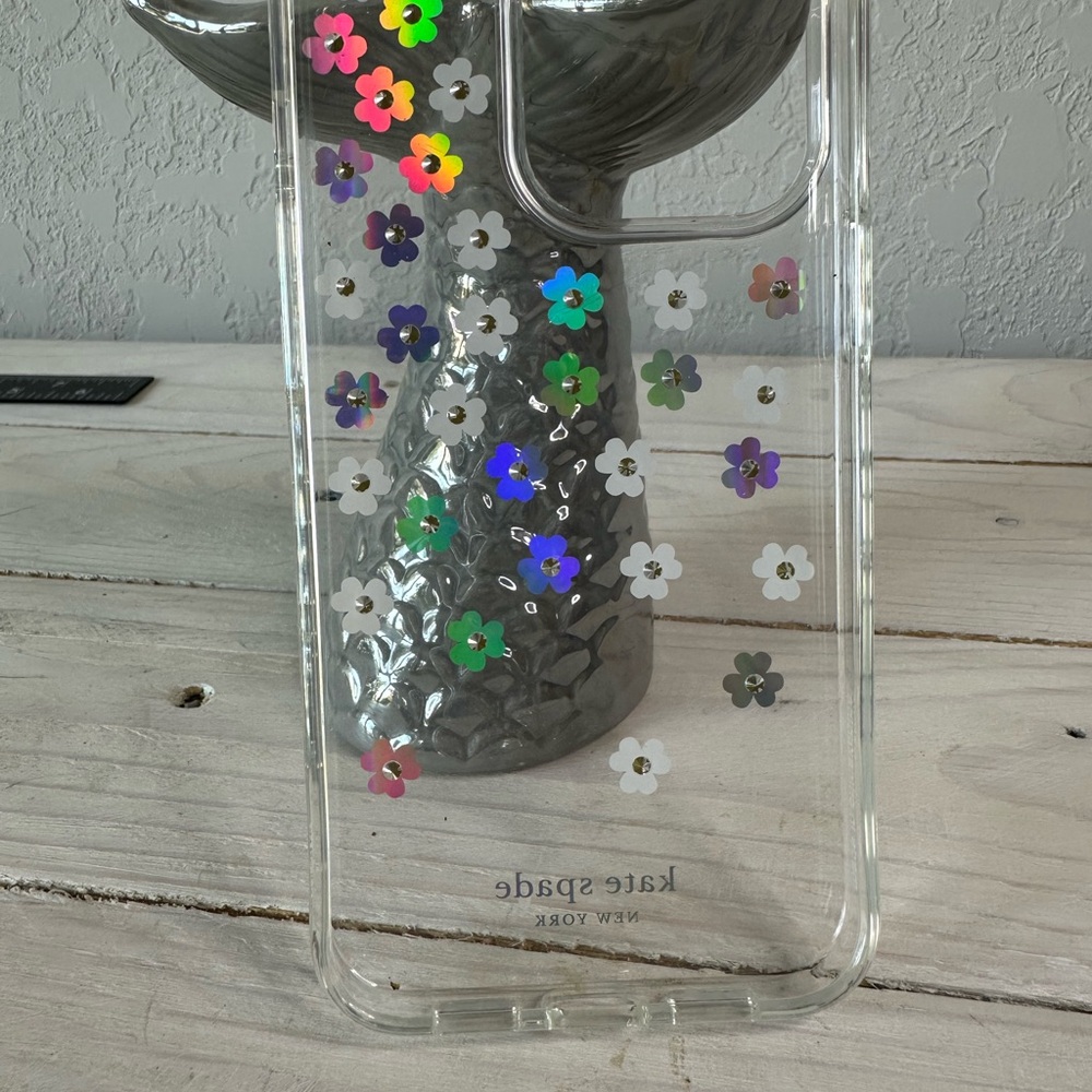 Kate Spade Scattered Flowers Protective Hard Case iPhone 13 Pro NWOB